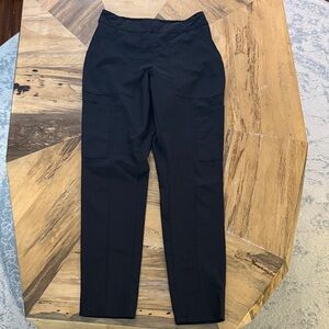 Jaanuu Women's Black Straight Leg Scrub Pants